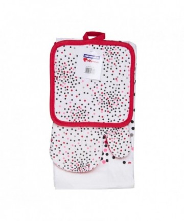 Set 3 piese bucatarie dots