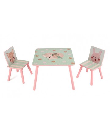 Set 2 scaune + birou pink...