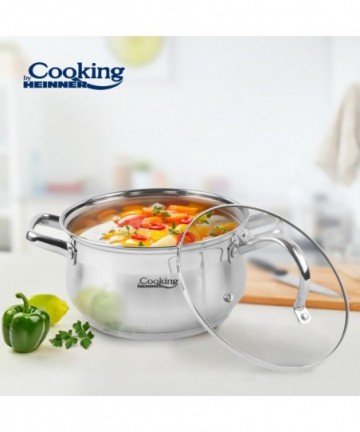 Stainless steel pot+lid 20...